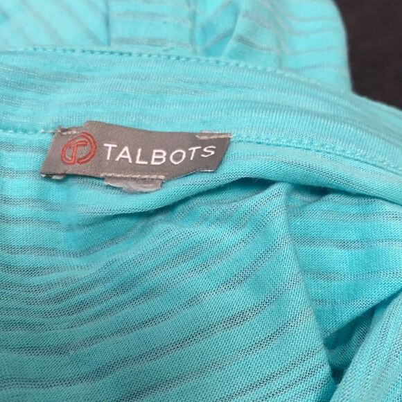 Talbots Teal Sheer top sz. M - Picture 3 of 3